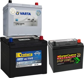Supercharge-Century-Varta-StopStart-Batteries on sale