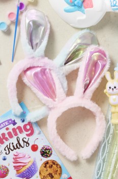 Plush-Bunny-Ears-Headband on sale