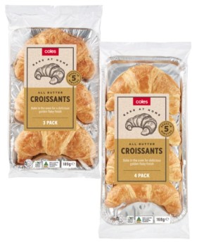 Coles-Croissants-3-Pack-or-4-Pack on sale