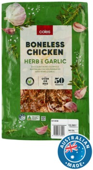 Coles-RSPCA-Approved-Whole-Chicken-Boneless-Herb-and-Garlic-1kg on sale