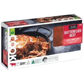 Woolworths-COOK-Slow-Cooked-Butterflied-Beef-700g on sale