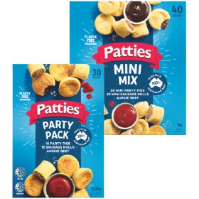 Patties-Mini-Combo-Pack-1-kg-or-Patties-Party-Pack-125-kg on sale