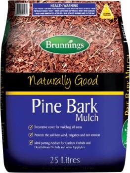 Brunnings-Pine-Bark-25-Litre on sale