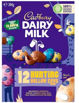 Cadbury-Dairy-Milk-12-Pack-Hunting-Eggs-204g on sale