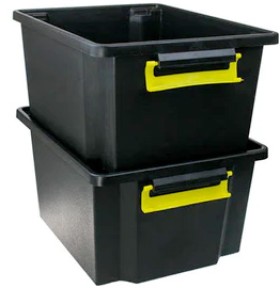 Eco-Recycled-Heavy-Duty-Storage-255cm-Tub-with-Lid on sale