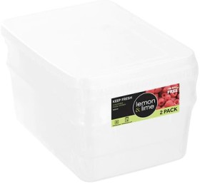 Lemon-Lime-Keep-Fresh-Food-Containers-600ml-2-Pack on sale