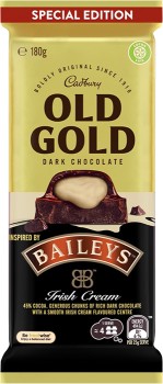 Cadbury-Old-Gold-Baileys-Dark-Chocolate-Block-180g on sale