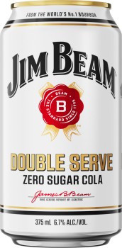 Jim-Beam-Double-Serve-Zero-Sugar-Cola-375mL on sale