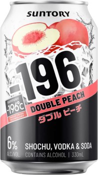 Suntory-196-Double-Peach-Can-10x330mL on sale