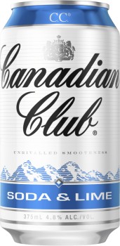 Canadian-Club-Soda-Lime-Cans-375mL on sale