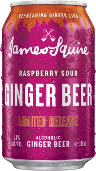 James-Squire-Ginger-Beer-Raspberry-Sour-Cans-330mL on sale