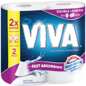 Viva-Double-Length-Paper-Towel-2-Pack-Selected-Varieties on sale