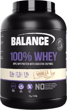 Balance-100-Whey-Protein-Powder-Vanilla-2kg on sale