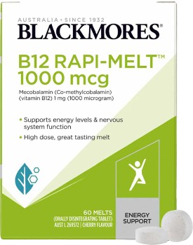 Blackmores-B12-Rapi-Melt-1000mcg-60-Melts on sale