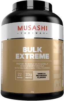 Musashi-Bulk-Extreme-Protein-Powder-Vanilla-Milkshake-2kg on sale