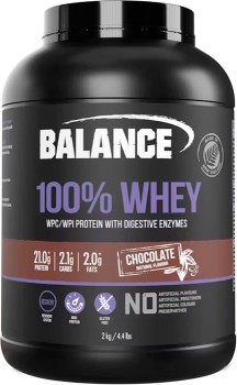 Balance-100-Whey-Protein-Powder-Chocolate-2kg on sale