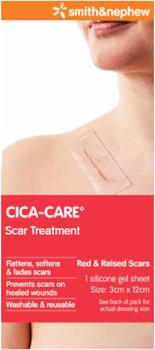 Smith-Nephew-Cica-Care-Scar-Treatment-Silicone-Gel-Sheet-12cm-X-3cm-Single on sale