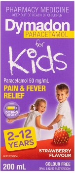 Dymadon-for-Kids-2-12-Years-Pain-Fever-Relief-Strawberry-200ml on sale