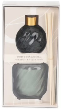 Poppy-and-Honeysuckle-Reed-Diffuser-and-Fragrant-Candle-Set on sale