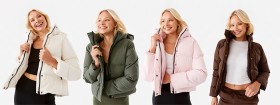 Active-Womens-Bonded-Crop-Puffer-Jacket on sale