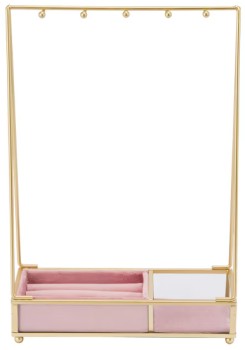 Velvet-Jewellery-Stand-Pink on sale