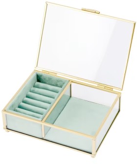 Velvet-Jewellery-Box-Green on sale