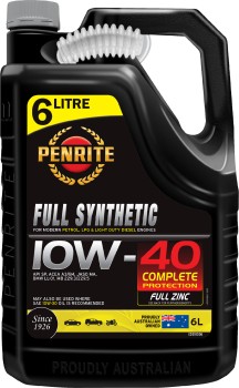 Penrite-Full-Synthetic-10W40-6L on sale