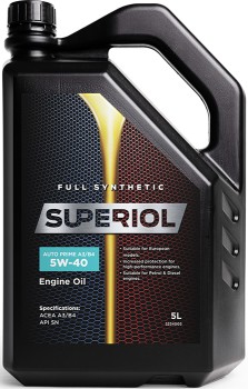 Superoil-Semi-Synthetic-Auto-Plus-A3B4-5W40-Engine-Oil-5L on sale