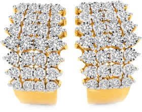 9ct-Gold-Diamond-Fancy-Huggie-Earrings on sale