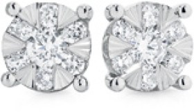 9ct-White-Gold-Diamond-Magic-Facets-Earrings on sale