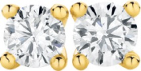 18ct-Gold-Diamond-Stud-Earrings on sale