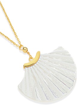 9ct-Gold-45cm-Mother-of-Pearl-Necklet on sale