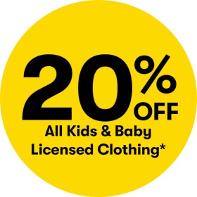 20-off-All-Kids-Baby-Licensed-Clothing on sale