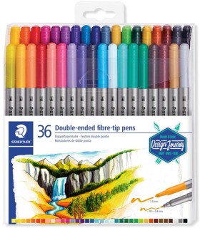 Staedtler-36-Pack-Double-Ended-Fibre-Tip-Pens on sale