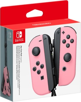 Nintendo-Switch-Joycon-Controller-Pastel-Pink on sale