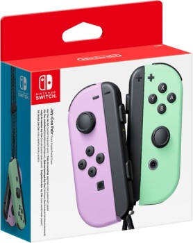 Nintendo-Switch-Joycon-Controller-Pastel-Purple-and-Pastel-Green on sale