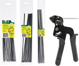 15-off-Tridon-Stainless-Steel-Cable-Ties-Tool on sale