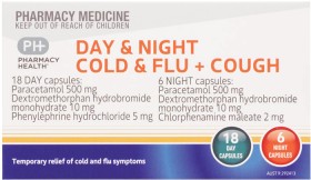 Pharmacy-Health-Day-Night-Cold-Flu-Cough-24-Capsules on sale