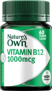 Natures-Own-Vitamin-B12-1000mcg-60-Tablets on sale