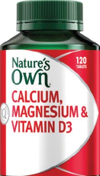 Natures-Own-Calcium-Magnesium-Vitamin-D3-120-Tablets on sale