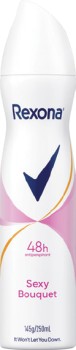 Rexona-Women-Antiperspirant-Deodorant-Invisible-Sexy-Bouquet-250ml-Aerosol on sale