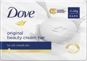 Dove-Beauty-Soap-Bar-Original-4-x-90g on sale