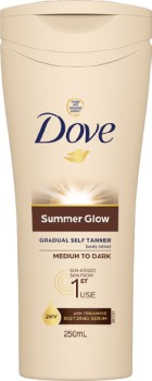 Dove-Summer-Glow-Self-Tan-Medium-to-Dark-Skin-400ml on sale