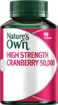 Natures-Own-High-Strength-Cranberry-50000-90-Capsules on sale