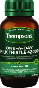 Thompsons-One-A-Day-Milk-Thistle-42000-60-Capsules on sale