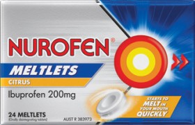 Nurofen-Meltlets-Citrus-200mg-24-Pack on sale