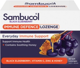 Sambucol-Immune-Defence-Throat-Lozenges-20-Pack on sale