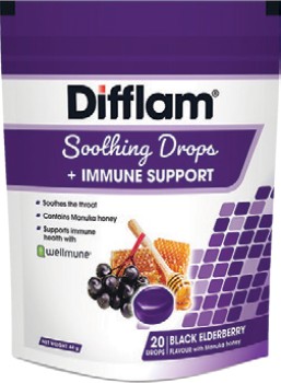 Difflam-Soothing-Drops-Immune-Support-Black-Elderberry-20-Pack on sale
