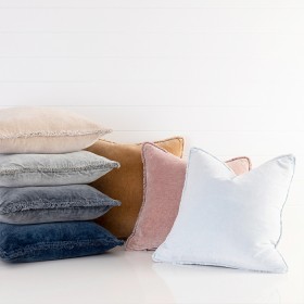 Valencia-Velvet-Feather-Square-Cushion-by-MUSE on sale
