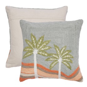 Desert-Palms-Embroidered-Chenille-Square-Cushion-by-MUSE on sale
